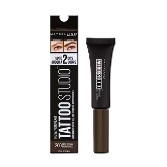 Maybelline Tatto Studio Waterproof Brow Gel 260 - Deep Brown